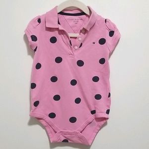 SALE 5/$20 Tommy Hilfiger Polka Dot Polo Bodysuit
